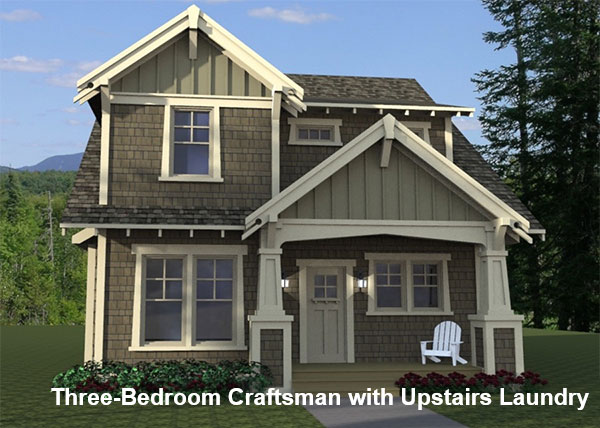 A Classic Craftsman with Upstairs Bedrooms and Laundry and an Office and Large Mudroom Downstairs
