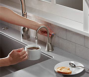 A Nifty Second Tap That Delivers Hot Water on Demand--Hot Enough to Make Coffee!