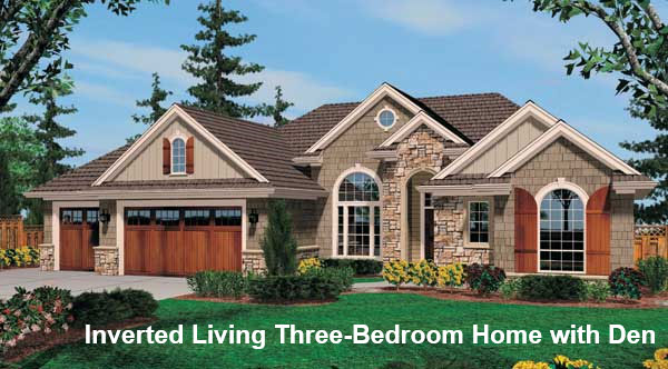 A Beautiful European Traditional Home with Three Bedrooms, a Den, and Mixed Siding