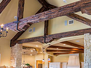 Tahoe Profile Beams in a Rough and Rustic Truss System