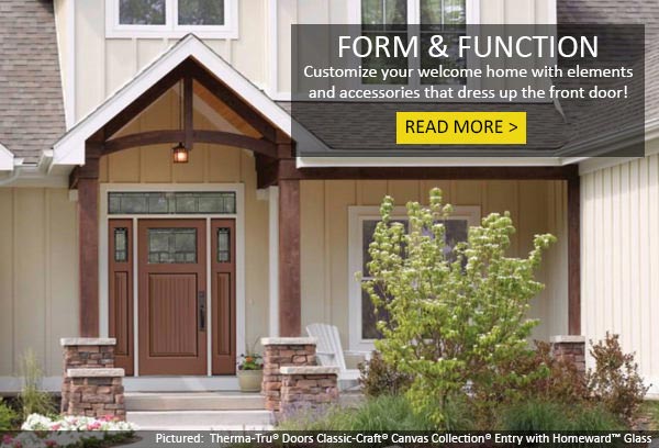 See How Your Door Can Be Dressed Up and Gain Added Function with These Elements!