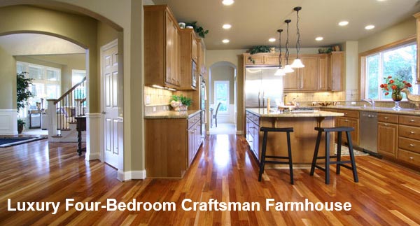 See This Large Farmhouse with Craftsman Details and a Fantastic, Spacious Yet Defined Floor Plan!