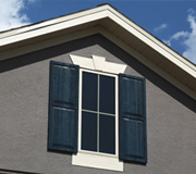 Durable Polyurethane Shutters in a Stately Panel Look