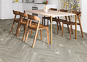 Light Gray Wood-Look Tile for a Beautiful Kitchen Floor